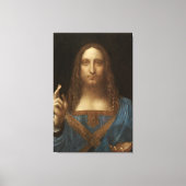 Salvator Mundi van Leonardo da Vinci Canvas Afdruk (Voorkant)