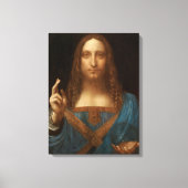 Salvator Mundi (van Leonardo da Vinci) Canvas Afdruk (Voorkant)