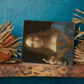 Salvator Mundi van Leonardo da Vinci Fotoplaat (Zijkant)