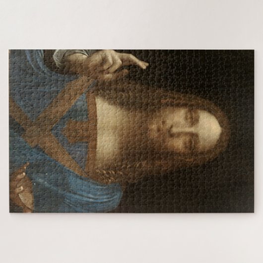 Salvator Mundi van Leonardo da Vinci Legpuzzel (Horizontaal)