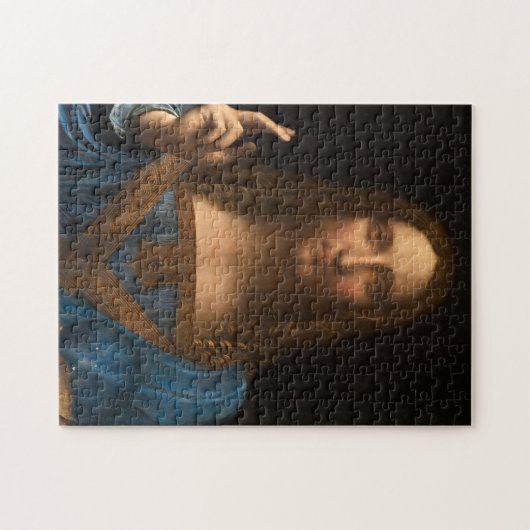 Salvator Mundi van Leonardo da Vinci Legpuzzel (Horizontaal)