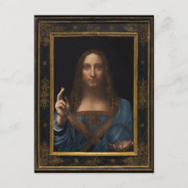 Salvator Mundi van Leonardo da Vinci ongeveer 1500 Briefkaart
