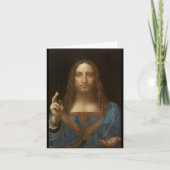 Salvator Mundi van Leonardo da Vinci ongeveer 1500 Kaart (Voorkant)