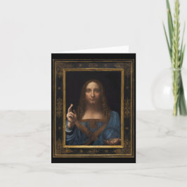 Salvator Mundi van Leonardo da Vinci ongeveer 1500 Kaart