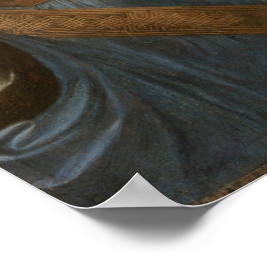 Salvator Mundi van Leonardo da Vinci Poster (Hoek)