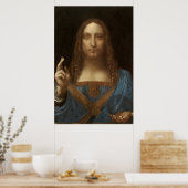 Salvator Mundi van Leonardo da Vinci Poster (Keuken)