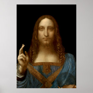 Salvator Mundi van Leonardo da Vinci Poster