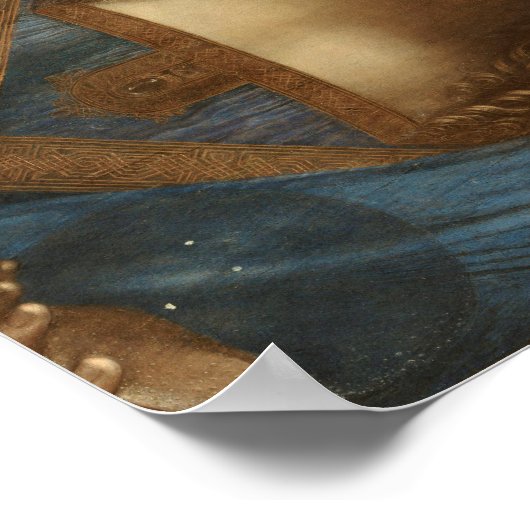 Salvator Mundi van Leonardo da Vinci Poster (Hoek)