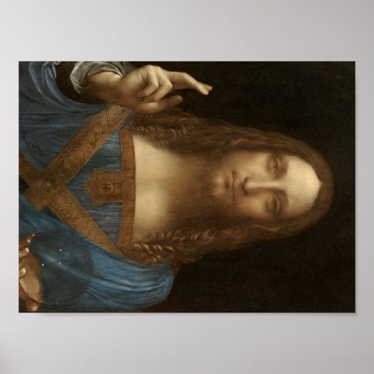 Salvator Mundi van Leonardo da Vinci Poster (Voorkant)