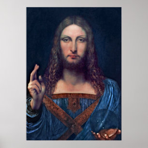 Salvator Mundi van Leonardo da Vinci Poster