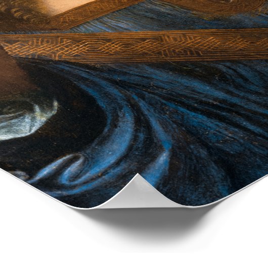 Salvator Mundi van Leonardo da Vinci Poster (Hoek)