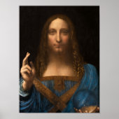 Salvator Mundi van Leonardo da Vinci Poster (Voorkant)