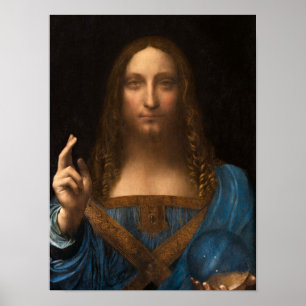 Salvator Mundi van Leonardo da Vinci Poster