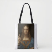 Salvator Mundi van Leonardo da Vinci Tote Bag (Voorkant)