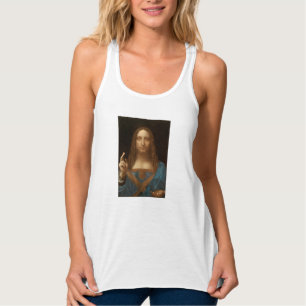 Salvator Mundi (Verlosser van de Wereld) (da Vinci Tanktop