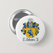 Salvatore Family Crest Ronde Button 5,7 Cm (Voorkant /achterkant)