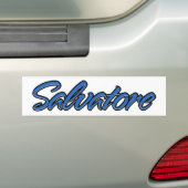 Salvatore Name blue Sticker Autoaufkleber (Op auto)