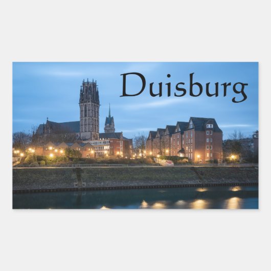 Salvatorkirche Duisburg Rechthoekige Sticker (Voorkant)