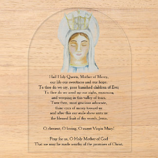 Salve Regina Acryl Gebedskaart Uitnodigingen