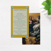 Salve Regina Latin Prayer Kaart (Bureau)