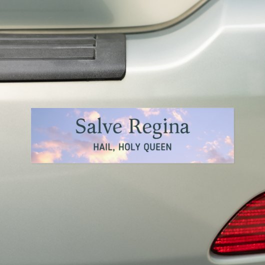 Salve Regina Trad rooms-katholieke massacomforatie Bumpersticker (Op auto)