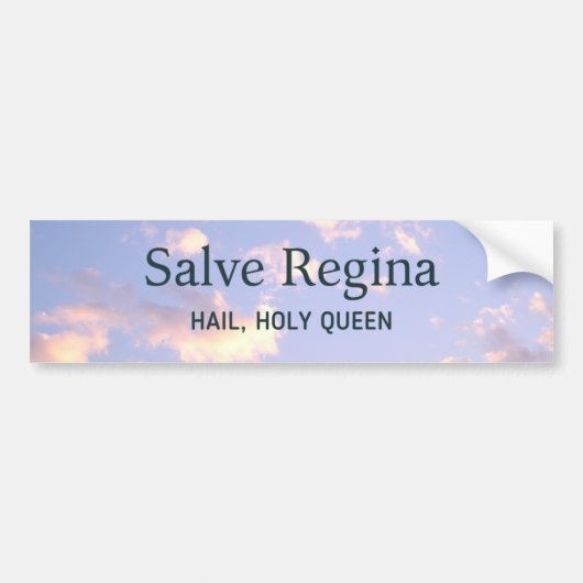 Salve Regina Trad rooms-katholieke massacomforatie Bumpersticker (Voorkant)