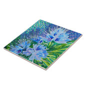 Salvia bijen Bliss keramische tegels Tegeltje (Zijkant)