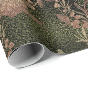 Salvia Cali Groen Glas Oud Goud Krans Metallic Cadeaupapier