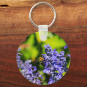 Salvia met Bumblebee Sleutelhanger (Voorkant)