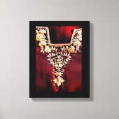 Salwar Kameez Embroidery Canvas Afdruk (Voorkant)