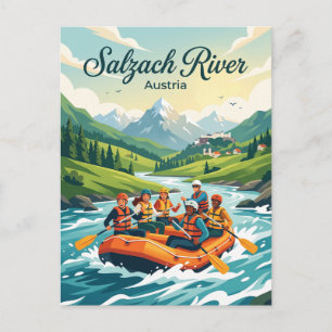 Salzachrivier Oostenrijk Briefkaart