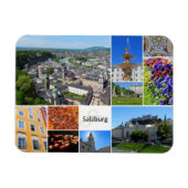Salzburg Austria Europe Collage Kitchen Magneet (Horizontaal)