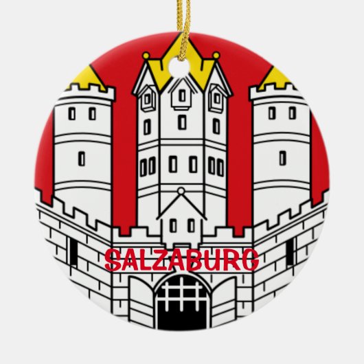 Salzburg Austria Panormaic Ornament (Voorkant)