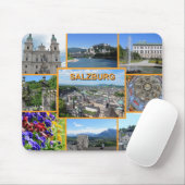Salzburg Austria Sightsee Plaatst Vacking Muismat (Met muis)