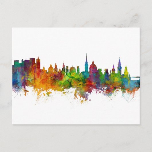 Salzburg Austria Skyline Briefkaart (Voorkant)