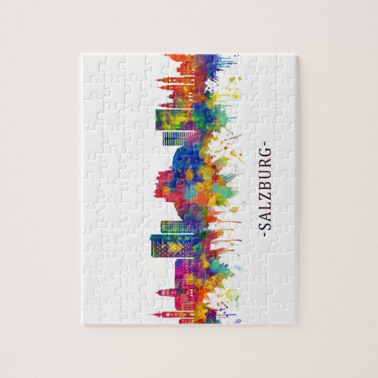 Salzburg Austria Skyline Legpuzzel (Verticaal)