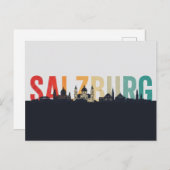 Salzburg Austria Travel Briefkaart (Voorkant / Achterkant)
