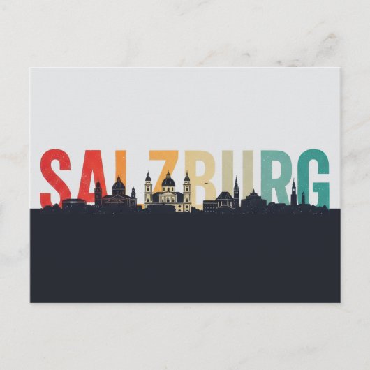 Salzburg Austria Travel Briefkaart (Voorkant)