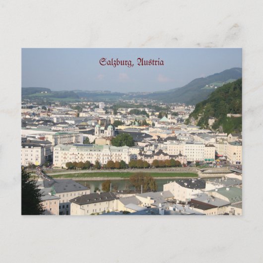 Salzburg, Briefkaart Oostenrijk (Voorkant)
