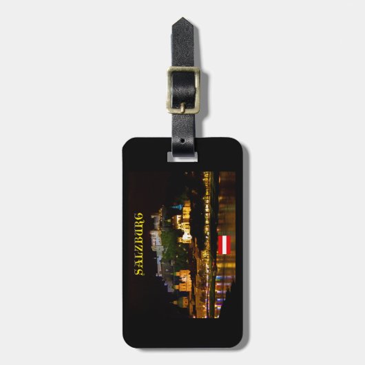 Salzburg Castle Austria - Foto van hoge kwaliteit Bagagelabel (Voorkant verticaal)