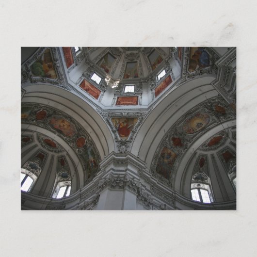 Salzburg Cathedraal Briefkaart (Voorkant)