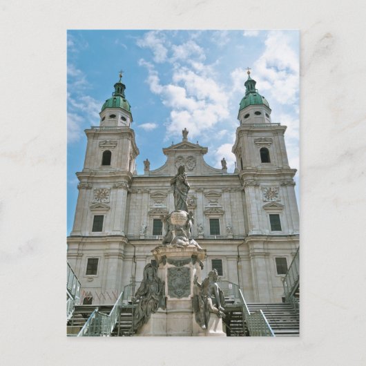 Salzburg Cathedraal Briefkaart (Voorkant)