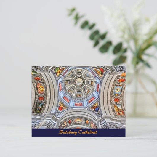 Salzburg Cathedral Dome Frescoes Old Testament Briefkaart (Staand voorkant)
