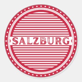 Salzburg City Pride Emblem – Austria Identity Ronde Sticker
