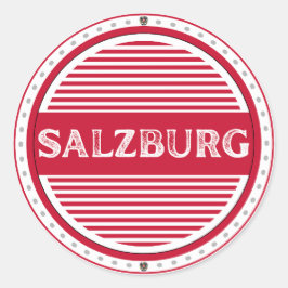 Salzburg City Pride Emblem – Austrian Identity Ronde Sticker