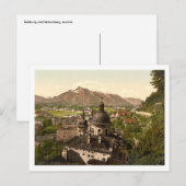 Salzburg en Untersberg, Oostenrijk Briefkaart (Voorkant / Achterkant)