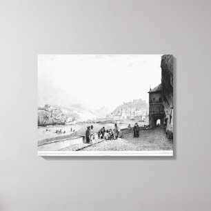 Salzburg, gegraveerd door Bayot & Cuvilier, 1840 Canvas Afdruk