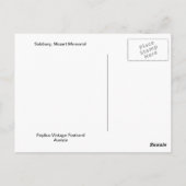 Salzburg, het Gedenkteken van Mozart Briefkaart (Achterkant)