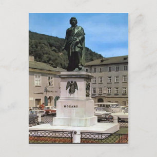 Salzburg, het Gedenkteken van Mozart Briefkaart
