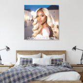 SALZBURG - I LOVE SALZBURG CANVAS AFDRUK (Insitu (Slaapkamer))